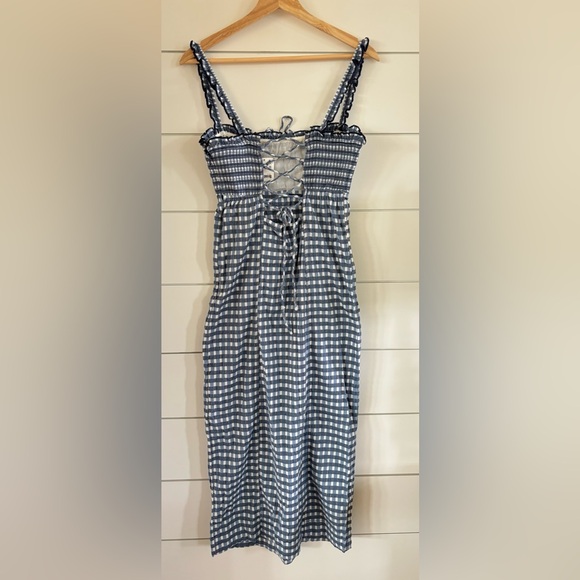 Free People Lucinda Printed Midi Dress NWT - Picture 6 of 7